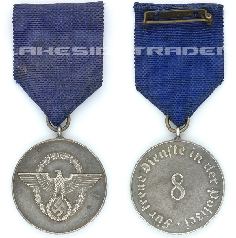 Police 8 Year Long Service Medal