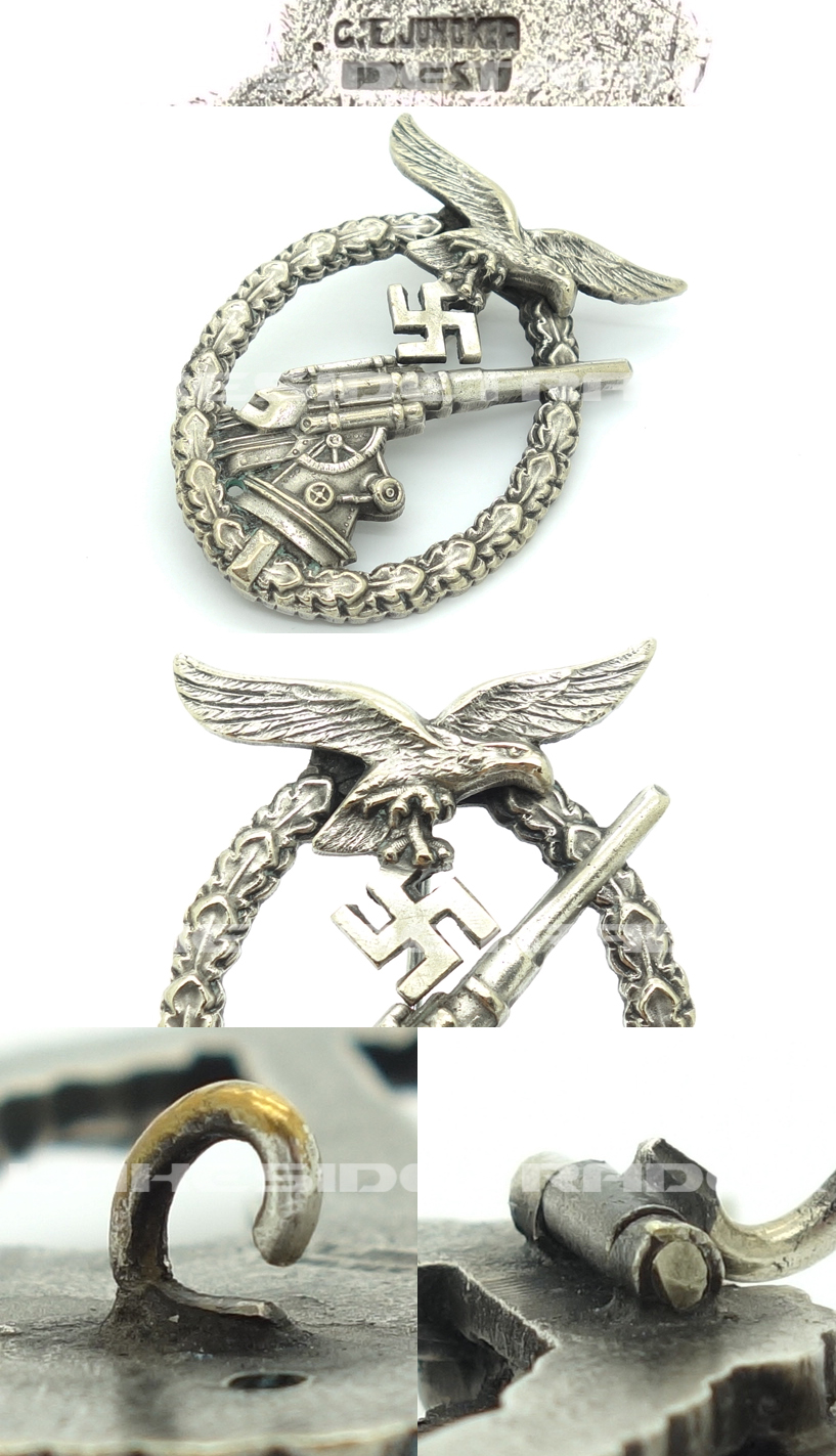 J2 - Luftwaffe Flak Badge by C. E. Juncker