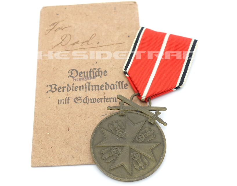 Issue Packet - German Eagle Order Medal of Merit in Bronze with Swords