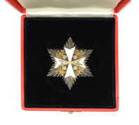 Cased Order of the German Eagle Breast Star with Swords by 21