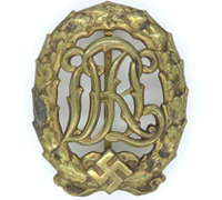 Gold DRL Sports Badge by W. Jena