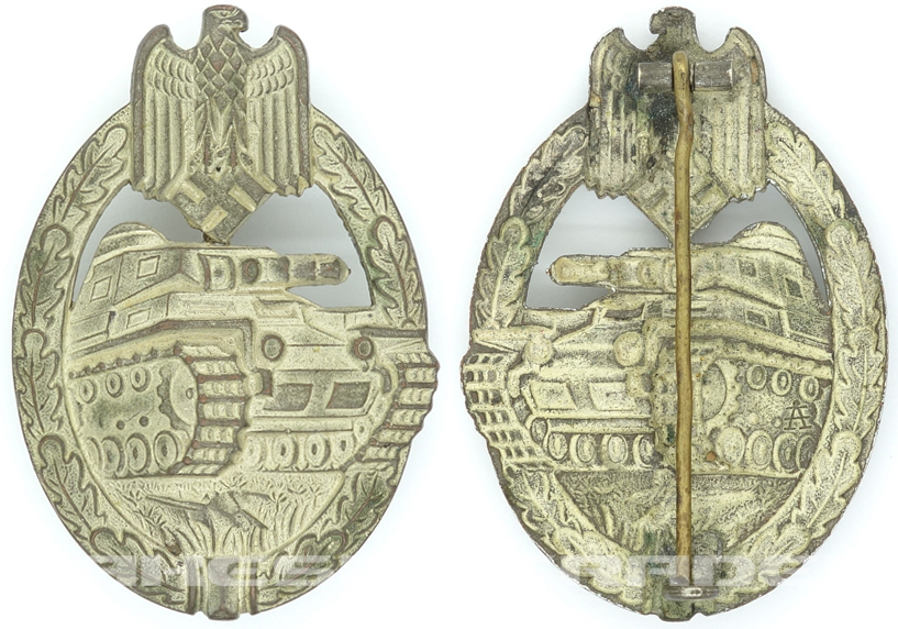 Panzer Assault Badge in Silver by Assmann