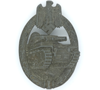 Panzer Assault Badge in Silver by H. Aurich