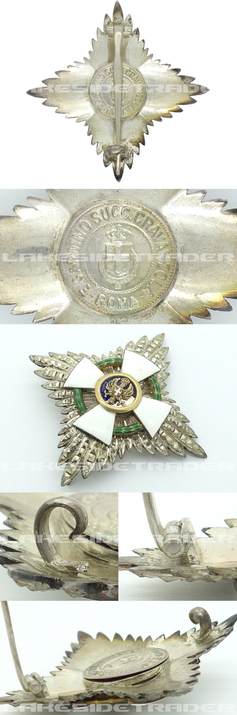 Italy - Civil Order of the Roman Eagle Breast Star in Silver