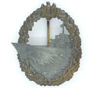 Navy Destroyer Badge by W.H.