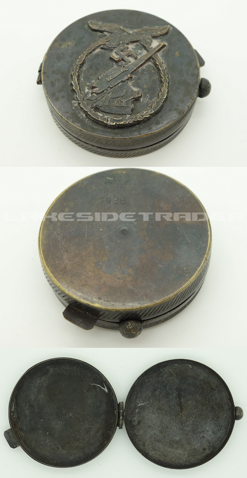 Post War - Flak Theme Snuff/Tobacco Container