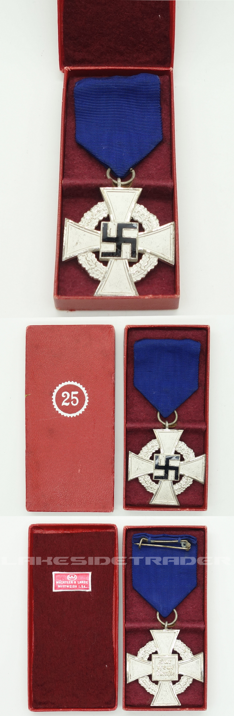 Cased - 25 Year Faithful Service Cross