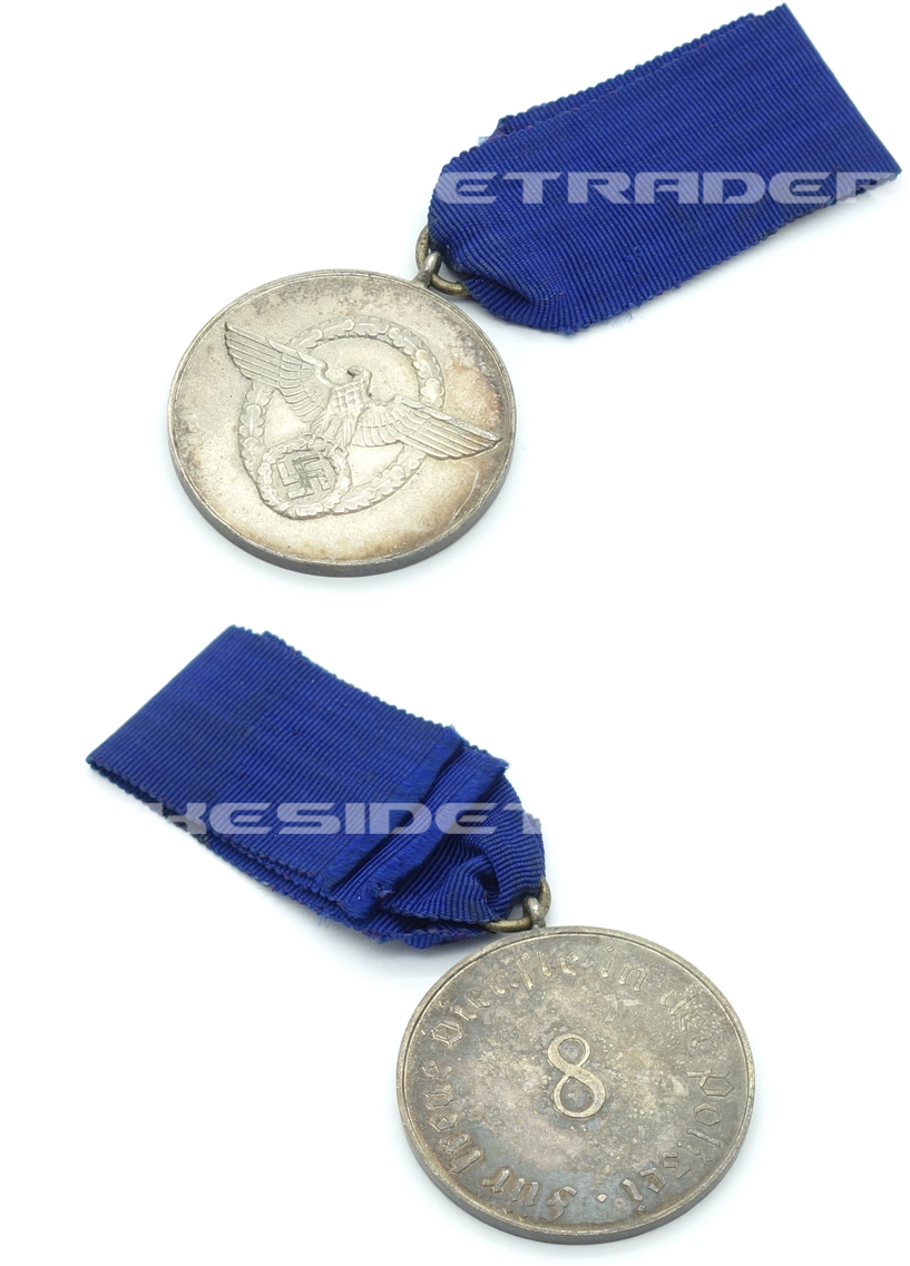 Police 8 Year Long Service Medal