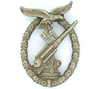 J2 - Luftwaffe Flak Badge by C. E. Juncker