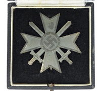 Cased 1st Class War Merit Cross with Swords by 3