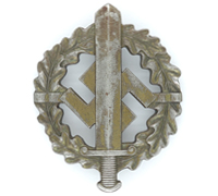 SA Defence Badge in Bronze by W. Redo