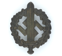 SA Defence Badge in Bronze by Fechler