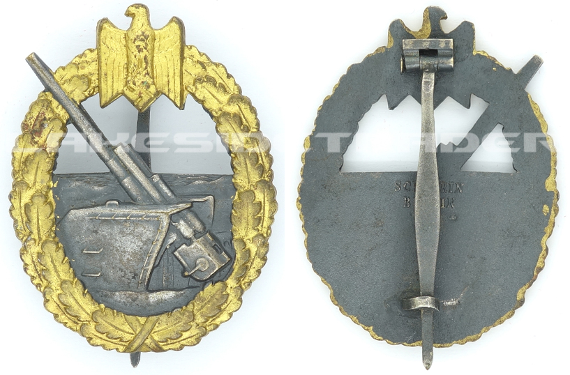 Navy Coastal Artillery Badge by Schwerin