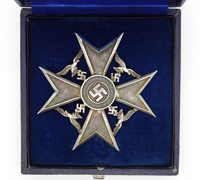 Cased Spanish Cross in Silver by P. Meybauer 900