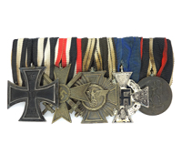 WWI/WWII - Five-Piece Medal Bar