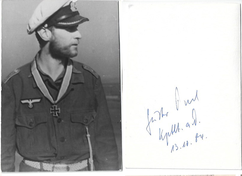 Signed Photograph of Knight's Cross Winner