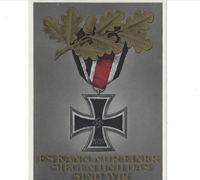 2nd Class Iron Cross Postcard