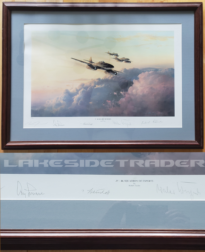 Framed Limited Edition JV-44 Squadron of Experts by Taylor