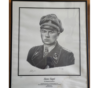 2 Framed Prints of SS Comanders Siegel & Kumm