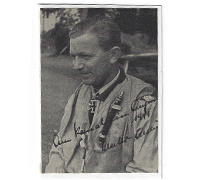 Luftwaffe Ace Walter Oseau Wartime Signed Photo