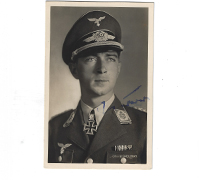  Luftwaffe Ace Werner Mölders Wartime Signed Photo