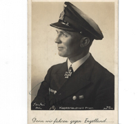  U-Boat Ace Günther Prien Wartime Signed Photo