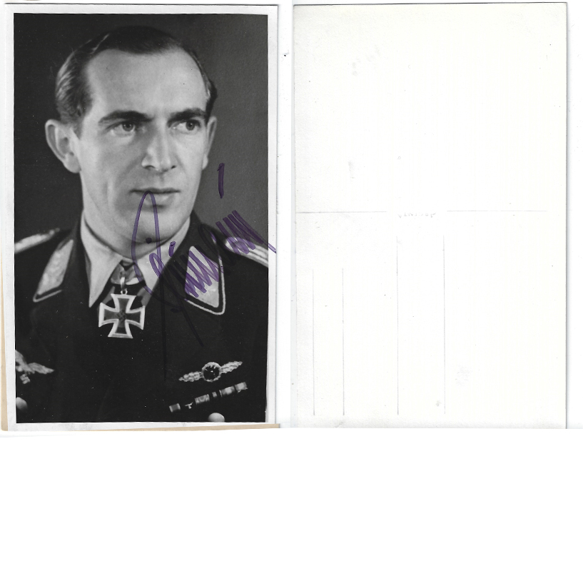 Knights Cross Winner Herbert Wittmann Signed Photograph