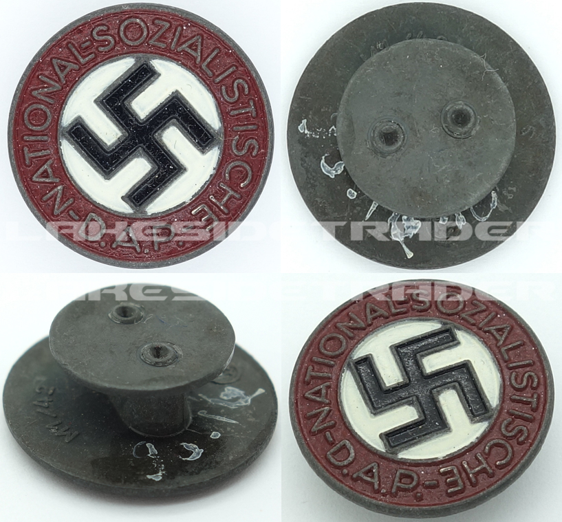 Buttonhole - NSDAP Membership Pin by RZM M1/42