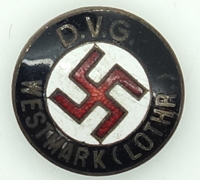 D.V.G. Westmark NSDAP Membership Pin by Fritz Mannheim