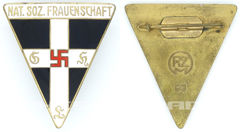 Nat. Soz. Frauenschaft Membership Pin by RZM 63