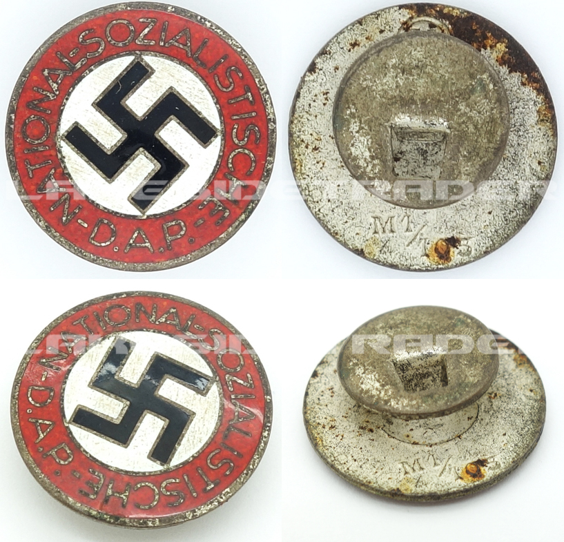 Buttonhole - NSDAP Membership Pin by RZM M1/105