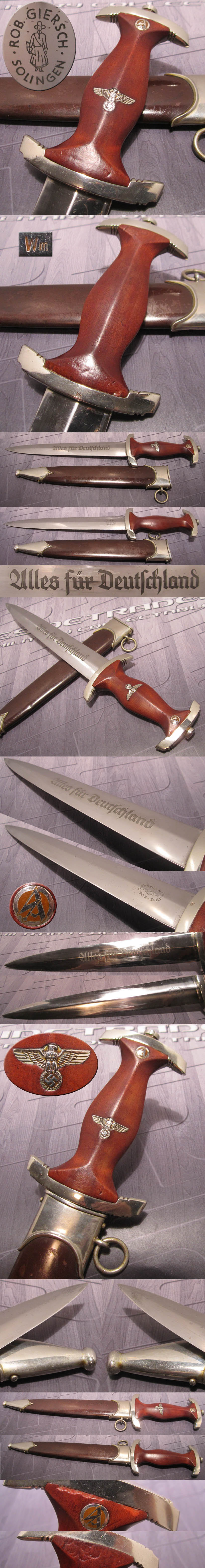 Early SA Dagger by Rob. Giersch