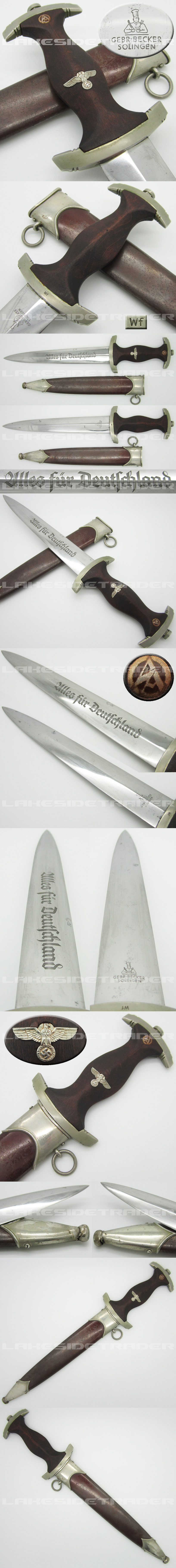 Early SA Dagger by Gebr. Becker