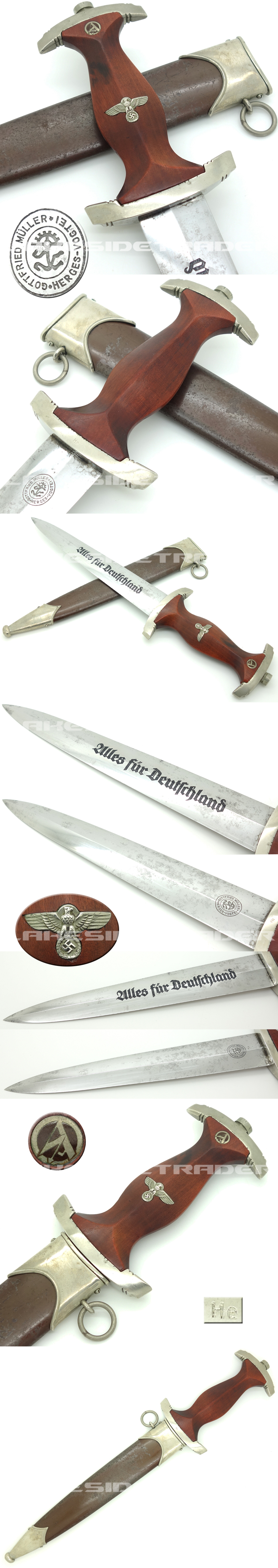 Early SA Dagger by Gottfried Müller