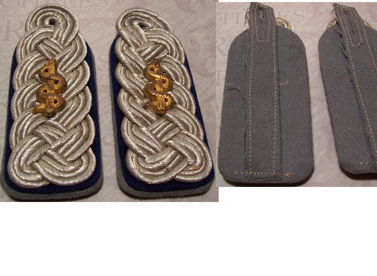 Army Official's Medical Shoulder Boards 