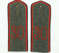 Imperial 30th Field Artillery Regiment Shoulder Straps.