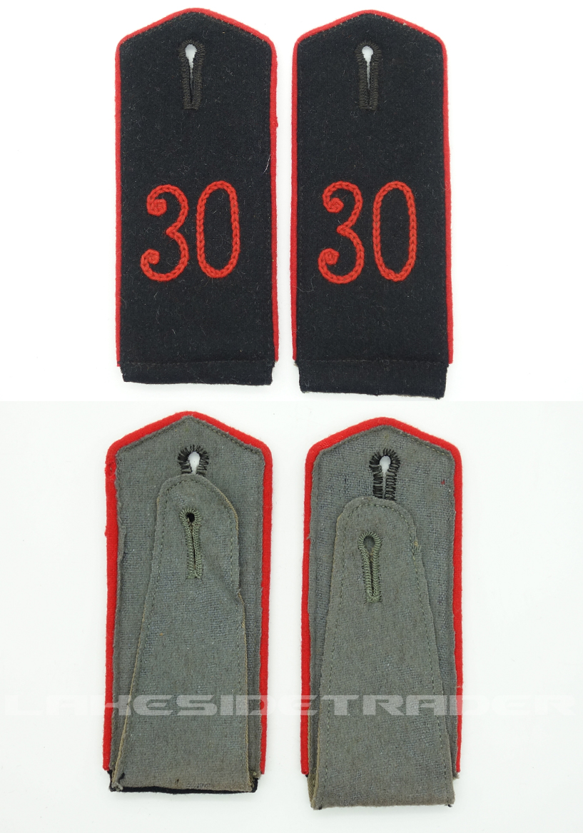 Bavarian 30th Field Artillery Shoulder Straps