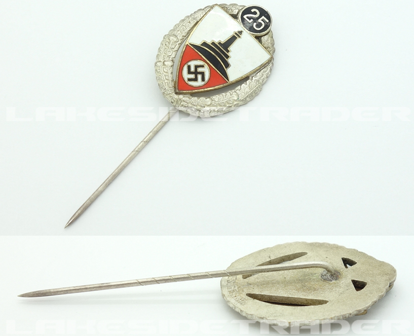 Silver 25 Year DRKB Membership Stickpin