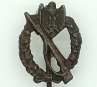 Army Infantry Assault Badge Stickpin in Bronze 