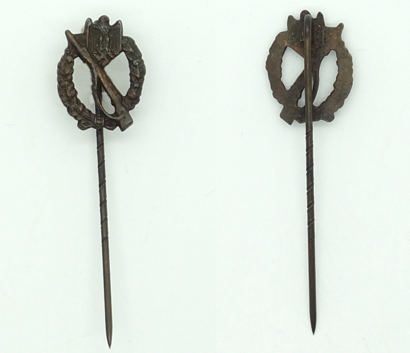 Army Infantry Assault Badge Stickpin in Bronze 