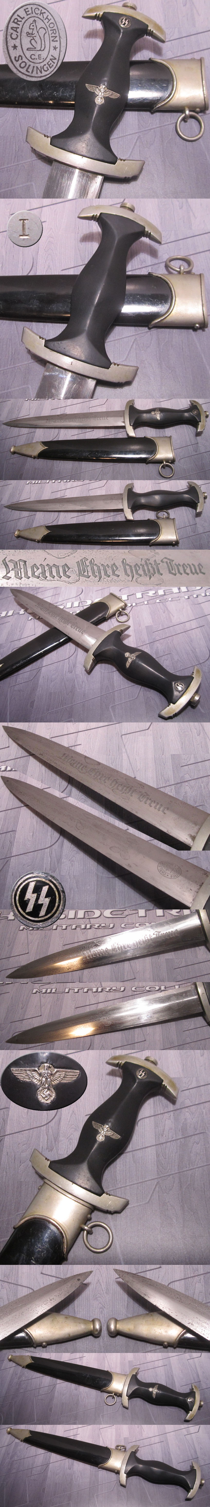 Early Large Oval SS Dagger by Carl Eickhorn