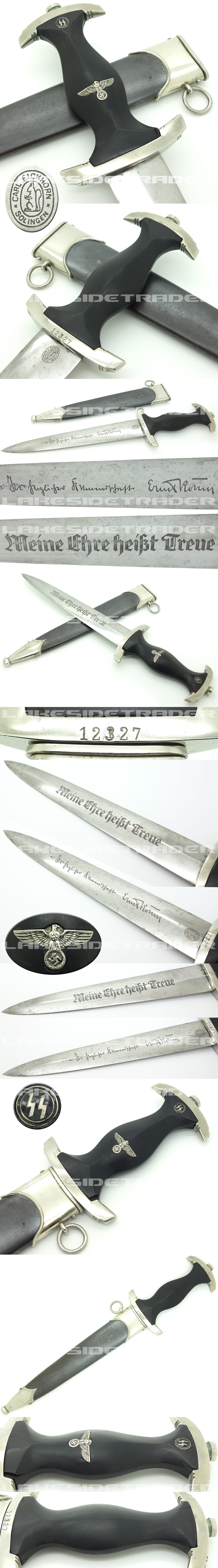 SS-Ostubaf Garthe - SS Röhm Honor Dagger by Eickhorn