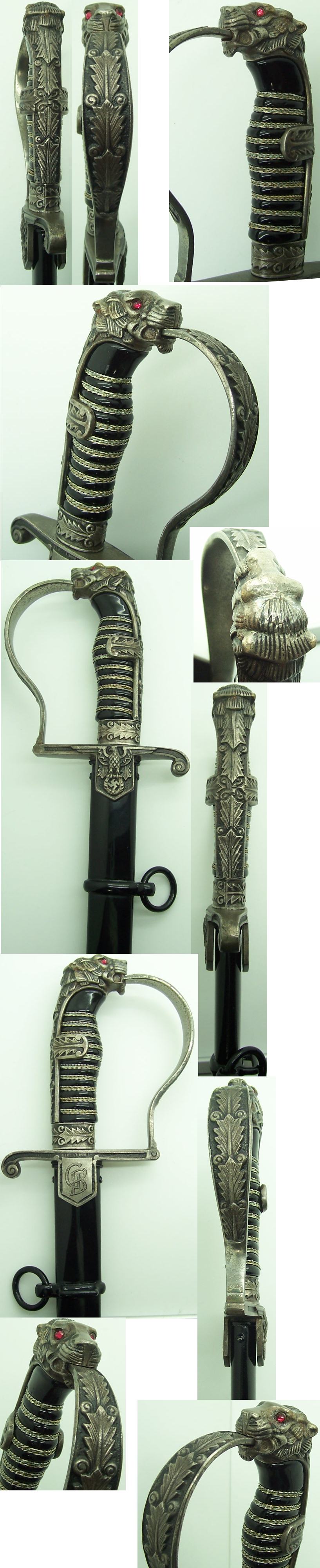 Personalized Early SS Officer Sword