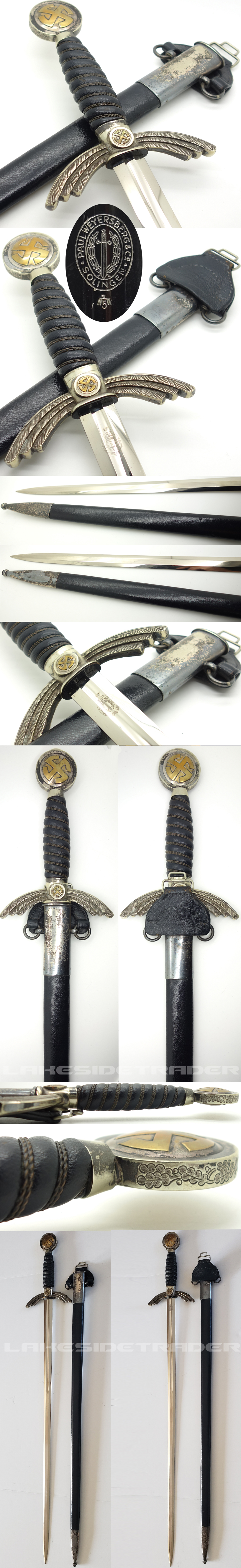 Early Paul Weyersburg Luftwaffe Sword