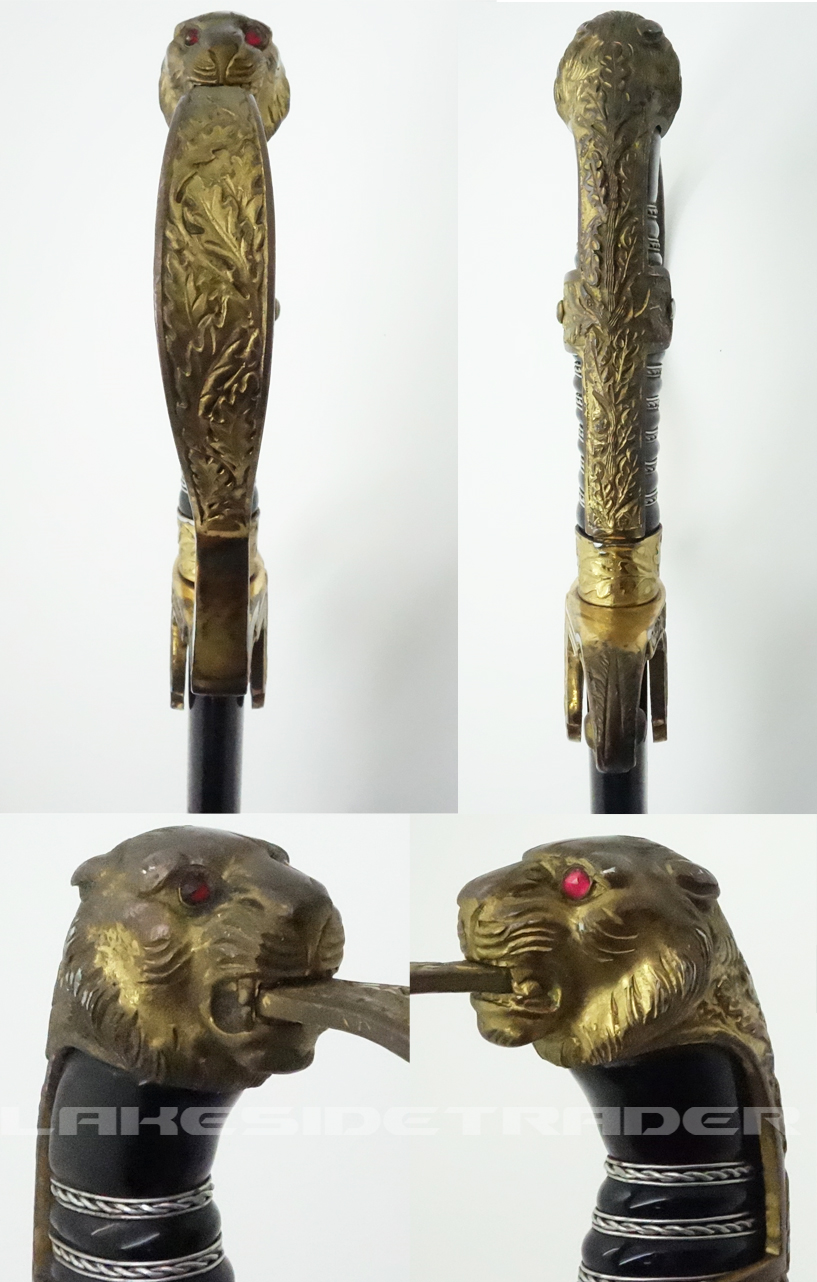 Model 1695 Army Officer's Lion Head Sword by Carl Eickhorn