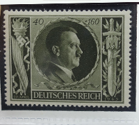 Adolf Hitler 1943 WW2 54th Birthday Stamp 40 Pfennig