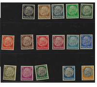 17 Third Reich Stamps Hindenburg