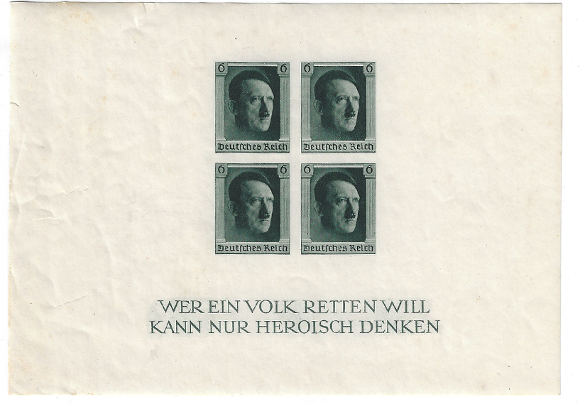 4 AH Third Reich Stamps