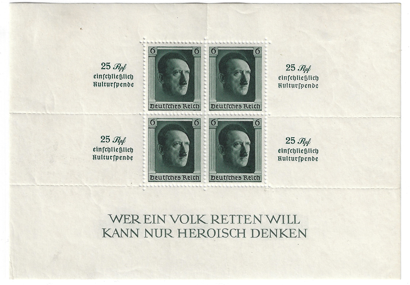 4 AH Third Reich Stamps