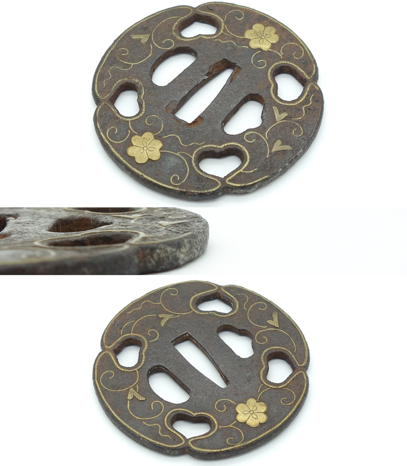 Japan - Heianjō-zōgan Daishō Tsuba by Yoshiro